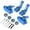 Blue, variant on Aluminum Alloy Front Steering Rear Axle C-Hub Mount for Traxxas Slash 2WD 1/10 Upgrade Accessories