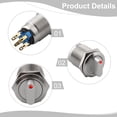 thumbnail image 4 of Rotary Push Button Switch 19mm 3 Positions Latching Type 12V 24V Rated Voltage for Ship and Instrument Applications, 4 of 9