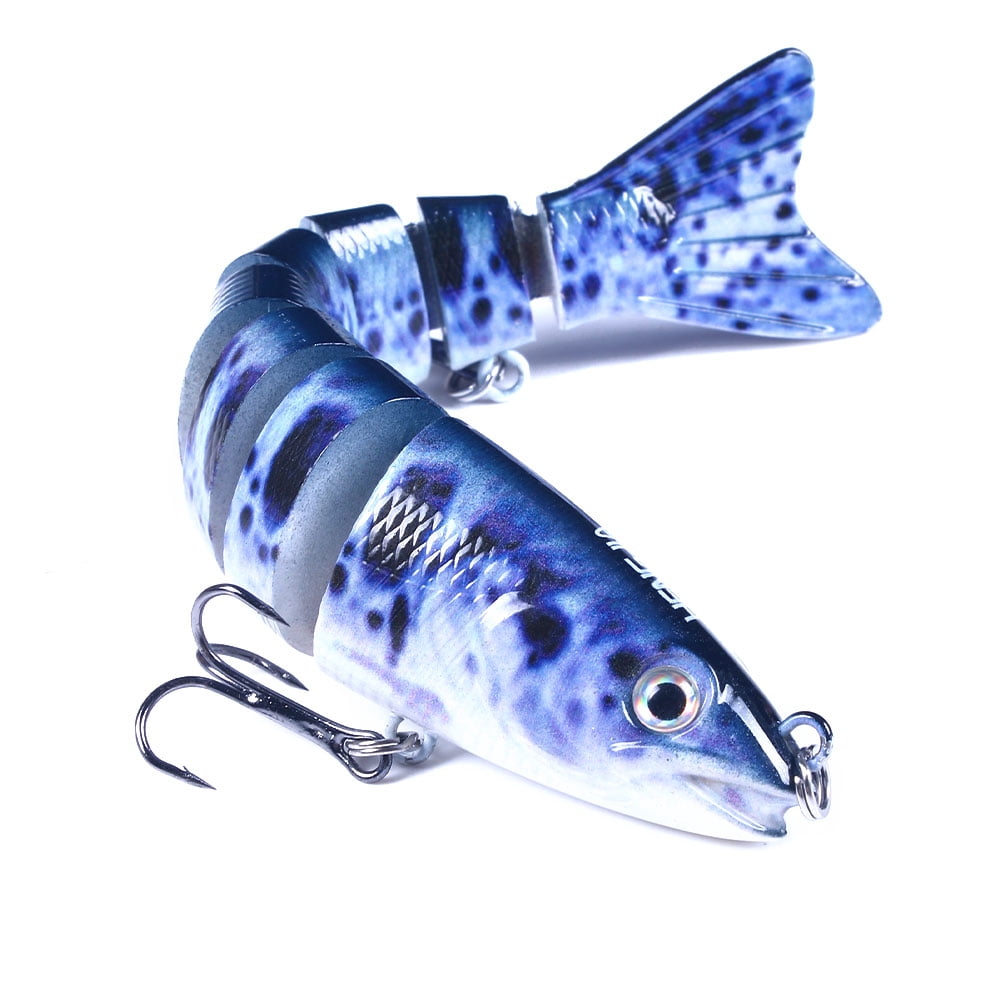 HENGJIA Fishing Lures for Freshwater and Saltwater, Lifelike Swimbait for Bass Trout Crappie, Slow Sinking Bass Fishing Lure