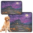 thumbnail image 2 of Qxltty Halloween Castle Cat litter Pads Pet Set of 3 Diaper Mats Center Anti-leakage Layer Absorbent Soft and Comfortable, 2 of 7