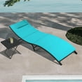 thumbnail image 2 of Lacoo Outdoor Chaise Lounge Chair Sets Patio Pool Lounge Chairs, Blue, 2 of 7