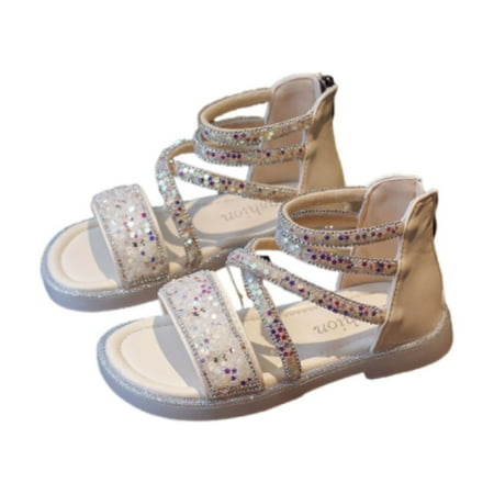 

Toddler Girls White Princess Sandals 10.5 Years-11 Years