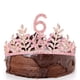 thumbnail image 3 of Conjunto de accesorios para el cabello con tiara y banda para el sexto cumpleaños para niñas Princesa brillante, 3 of 5