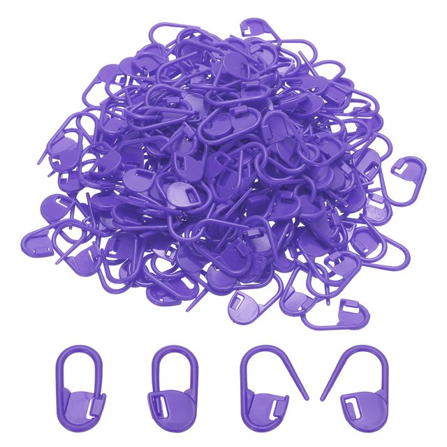 Crochet Stitch Markers, Knitting Markers Needle Pin Purple