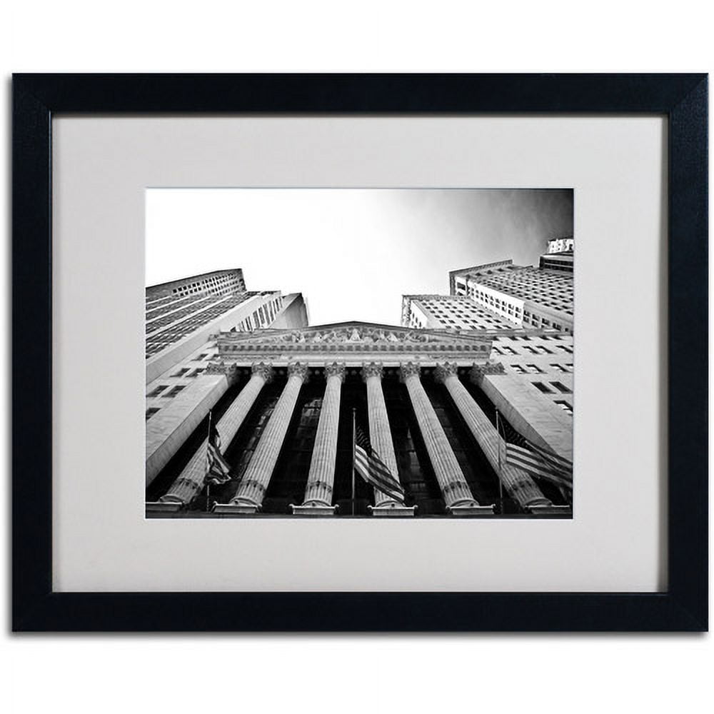 Trademark Art 'The New York Stock Exchange' Matted Framed Art by Yale Gurney