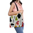 thumbnail image 1 of Bolsa de lona ABPHQTO Colorido lindo animales y árboles N bosque reutilizable 36x41 cm, 1 of 2