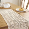 thumbnail image 1 of Muyoka Cubierta de camino de mesa de macramé de ganchillo mantel de borla de encaje tejido bohemio rectangular decoración del hogar de la boda Muyoka Hogar, 1 of 7