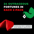 thumbnail image 3 of Miss Fortunes - Funny Fortune Cookies - The Naughty 'n' Nice Pack - The Perfect Stocking Stuffer or Party Starter - (24) Red and Green Fortune Cookies, 3 of 7