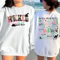 thumbnail image 4 of Wicked Changed for Good Printed Sweatshirt | Olive Green Double-Sided Graphic Pullover, 4 of 7