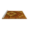 thumbnail image 2 of Ahgly Company Machine Washable Indoor Rectangle Persian Yellow Traditional Area Rugs, 4' x 6', 2 of 4