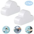 thumbnail image 1 of OUSITAID Magnetic Key Holder for Wall Door  Magnetic Key Ring Holder with Adhesive  Magnetic Key Rack Organizer Hooks  2 Pack  White, 1 of 6
