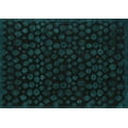 thumbnail image 1 of Ahgly Company Machine Washable Indoor Rectangle Abstract Turquoise Blue Modern Area Rugs, 8' x 12', 1 of 4