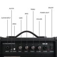 thumbnail image 4 of Amplificador para guitarra eléctrica Demusea 20W Pro Black Portable, 4 of 6