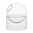 thumbnail image 3 of Clear Glass Vase Decorative Flower Pot Minimalism Propagation Planter Clear Short, 3 of 10