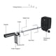 thumbnail image 3 of Kit Universal para Asador de Barbacoa Compatible con la Mayoría de Parrillas de Gas. Incluye 1 Varilla para Asar, 2 Tenedores para Carne, Motor Eléctrico de Acero inoxidable, 3 of 7