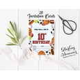 thumbnail image 3 of Darling Souvenir Multicolor Birthday Invitation Card 28 Pcs Fill or Write In Blank Invites Printable Party Supplies 5 x 7 Inches, 3 of 5