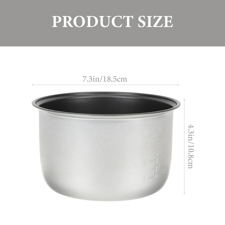 Rice Cooker Inner Pot Rice Cooker Replacement Inner Pot Rice Cooker Replace Liner, Silver