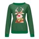 thumbnail image 4 of Sudadera de manga larga con estampado de Navidad con cuello redondo para mujer, blusa informal, Tops Pompotops gfhjh9763, 4 of 4