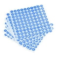 thumbnail image 1 of Unique Bargains Number Stickers, 1-100 Round Number Labels Vinyl Sticker White on Blue for Sorting Boxes Lockers, 50 Sheets, 1 of 7
