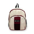 thumbnail image 3 of Everest Unisex Backpack with Front and Side Pockets, Burgundy Beige, 3 of 6