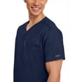 thumbnail image 5 of Cherokee Workwear Revolution Unisex Scrubs Top, 1 Pocket V-Neck, WW625, XS, Navy, 5 of 10