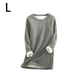 thumbnail image 3 of Sonducket Ropa interior térmica de algodón para mujer, Color sólido, reutilizable, lavable, de manga larga, para invierno y otoño, lencería cálida Prendas para la parte del cuerpo Gris oscuro L Sonducket AP013396-51, 3 of 6