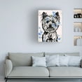 thumbnail image 2 of Canvas Wall Art - Dean Russo 'Straight On Yorkie' Wall Art for Living Room, Bedroom, or Office Décor by Trademark Fine Art - 35 x 47 Inches, 2 of 4