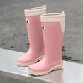 thumbnail image 2 of YLYL Women's Knee High Rain Boots Waterproof No Slip Rubber Sole Outdoor Work Garden Mud Boots, 2 of 7