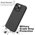 thumbnail image 4 of For iPhone14 Plus Phone Case, Ebizware Shockproof Liquid Silicone Case Military Grade Protective Rugged Rubber Slim Cover with Microfiber Lining for iPhone14 Plus (Black), 4 of 8