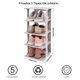 thumbnail image 2 of Zapatero, torre de zapatos estrecha, zapatero que ahorra espacio, estante de almacenamiento de 4 compartimentos, almacenamiento de zapatos, compacto, gran capacidad (blanco), 2 of 5