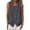 Gray, variant on DeHolifer Linen Tank Tops for Women Summer Sleeveless Button Crewneck Linen Shirts Trendy Beach Casual Blouses Black S