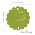 thumbnail image 6 of Inkdotpot Let Love Sparkle Wedding Bottle Tag Real Gold Foil Favor Hang Tags Pack Of 100, 6 of 7