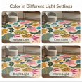 thumbnail image 7 of ODIKA 3'x5' Washable Accent Rug Pet Friendly, Non-Shedding Mat Multicolor Botanical Leaf Design Playful Floral Motif with Leafy for Bedside, Nursery Room, 7 of 7