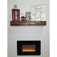 thumbnail image 2 of Rough Cut Décor Solid Spruce Farmhouse Fireplace Mantel Shelf, 60 in. x 5 in., 2 of 5