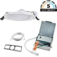 thumbnail image 2 of 6" LED Slim Fit Recessed Downlights SELECTABLE 2700K/3000K/3500K/4000K/5000K, 850Lumens, 12W, 120V, 2 of 6
