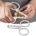 thumbnail image 2 of Nut Crackers Nuts Pistachio Sheller Opener Kitchen Tools Stainless Steel Nutcracker Multi-Function Walnut Pine Sheller Opener Specialty Gadgets (8x6cm), 2 of 6