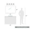 thumbnail image 2 of Yep by Golden Lighting Hines 4-light Vanity in Chrome and Seeded Glass, 2 of 4