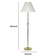 thumbnail image 5 of Stalk Design Metal Floor Lamp with Fabric Pleated Shade, Cream, 5 of 5