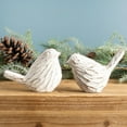 thumbnail image 2 of Melrose Washed Bird Figurines - 6" - White - Set of 4, 2 of 4