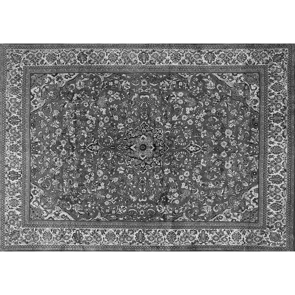 Ahgly Company Indoor Rectangle Persian Gray Traditional Area Rugs, 5' x 7'