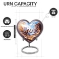 thumbnail image 2 of Yatskia Skull Maammoth Little Memorial Keepsake Urns for Human Ashes Adult Male and Female, Large Cremation Burial Urn for Ashes Adult Dad, (Heart 8 Inch and 3 Inch), 2 of 8