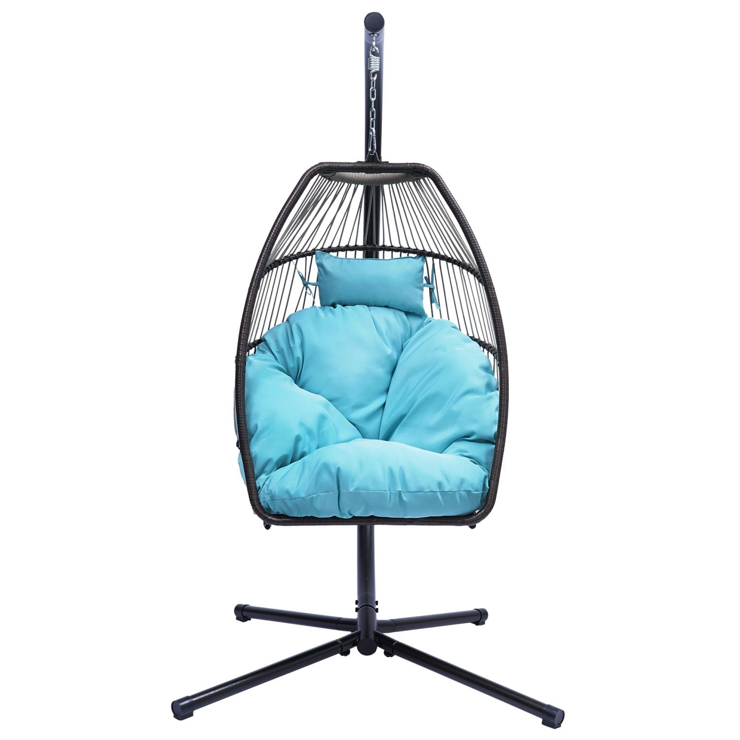 Sysdeal Premium Egg Chair Egg Shape Hanging Chair with Deep Cushion Swing Soft Relax Luxury Egg