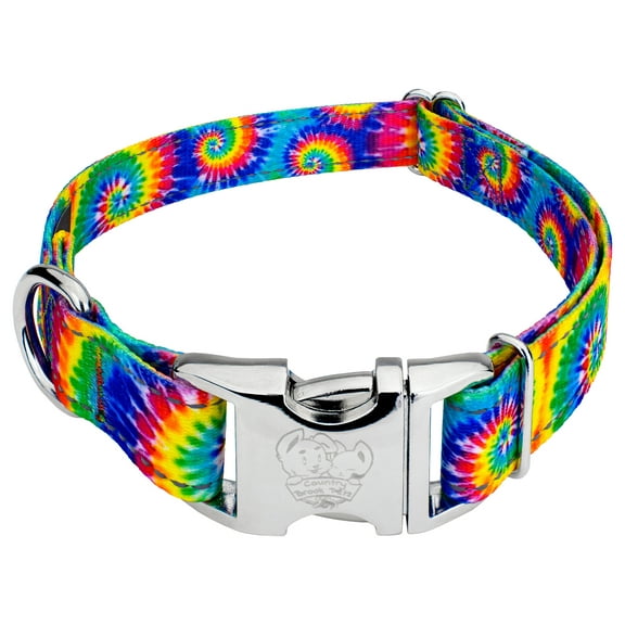 Country Brook Petz® Premium Classic Tie Dye Reflective Dog Collar, Extra Large