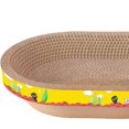 thumbnail image 1 of Langgg Cat Scratcher Cardboard Kitty Oval Corrugated Lounge Bed Scratching Board M, 1 of 8