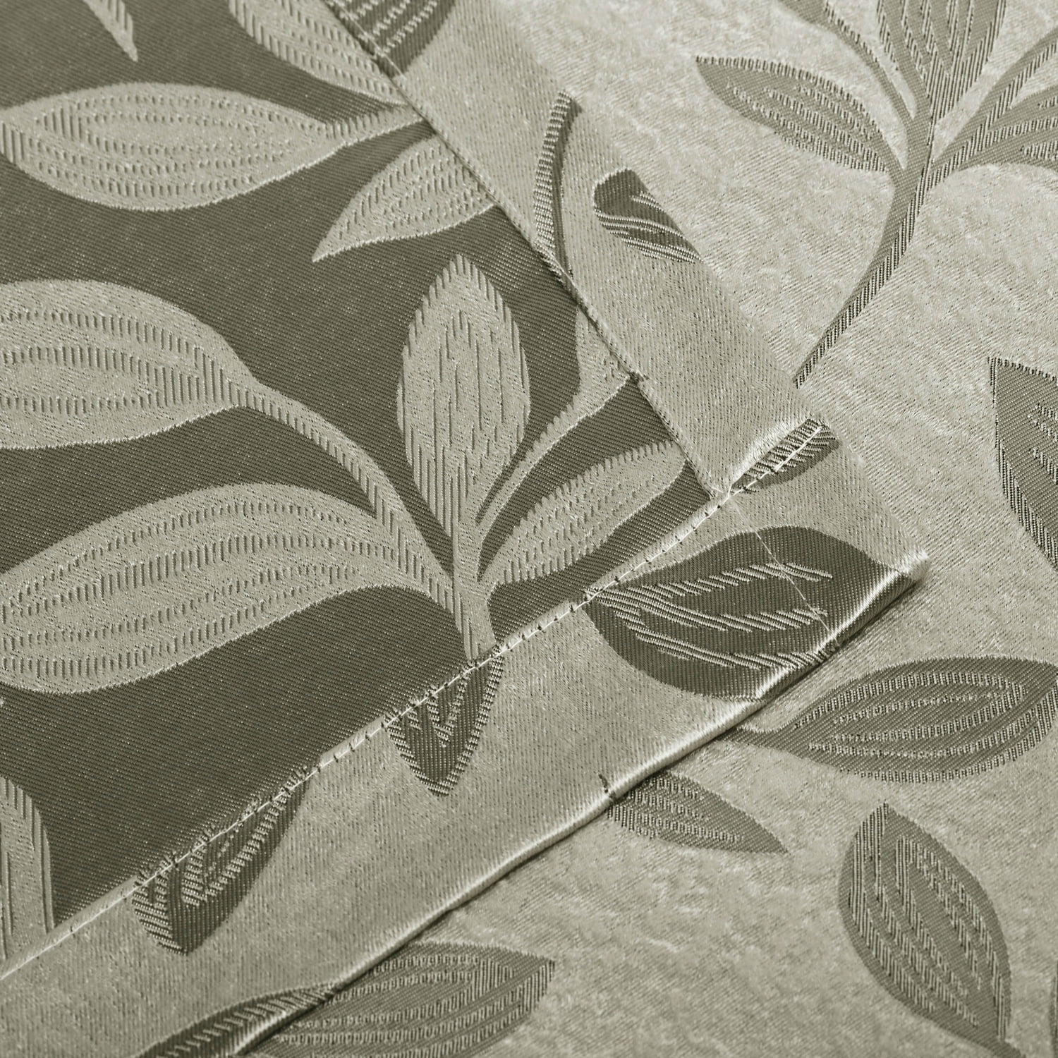 Superior Blackout Leaves Curtains Set of 2, Light Filtering Grommet Curtain Panel Set, Sage, 42"W x 63"L