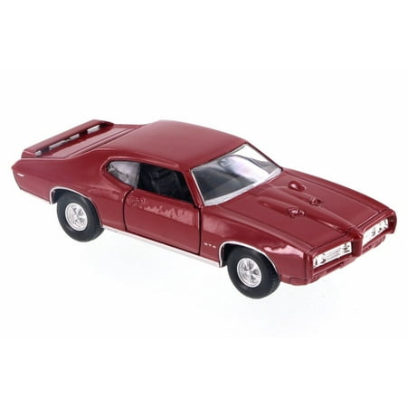 1969 Pontiac GTO, Red - Welly 43714D - 4.5