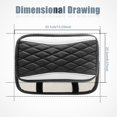thumbnail image 2 of Car Center Console Cover, Universal Leather Waterproof Armrest Seat Box Cover Protector, Comfortable Car Decor Accessories Fit for Most Cars, Vehicles, SUVs-White, 2 of 7
