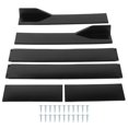 thumbnail image 3 of Extensión de faldón lateral Divisorde 6 uds. Extensiones de faldón lateral Winglet Splitters Lip Glossy Black Universal para modificación de coche2.2m/86in LHCER NO, 3 of 5