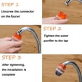 thumbnail image 3 of 【HOSTK】6 Pack Universal Water Filter Cartridges for Kitchen Tap, Clean Water Purifier Replacement Filter with Standard Interface, 3 of 6