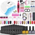 thumbnail image 1 of Juego de manicura con secador de lámpara LED UV de 36/54W, Kit de esmalte de Gel de 18/6 piezas, herramientas de manicura, taladro eléctrico, 1 of 4